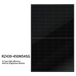 RZ430-450M54SG  N-Type High efficiency Bifacial SingleGlass Module