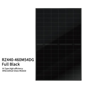 RZ440-460M54DG Full Black  N-Type High efficiency Bifacial Dual Glass Module