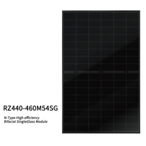 RZ440-460M54SG  N-Type High efficiency Bifacial Single Glass Module