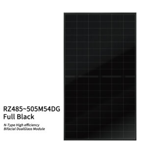 RZ485~505M54DG  Full Black  N-Type High efficiencyBifacial DualGlass Module