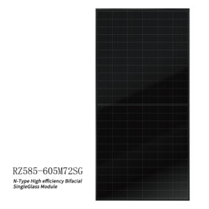RZ585-605M72SG  N-Type High efficiency Bifacial SingleGlass Module