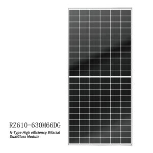 RZ610-630M66DG N-Type High efficiency BifacialDualGlass Module