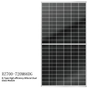 RZ700-720M66DG N-Type High efficiency Bifacial DualGlass Module